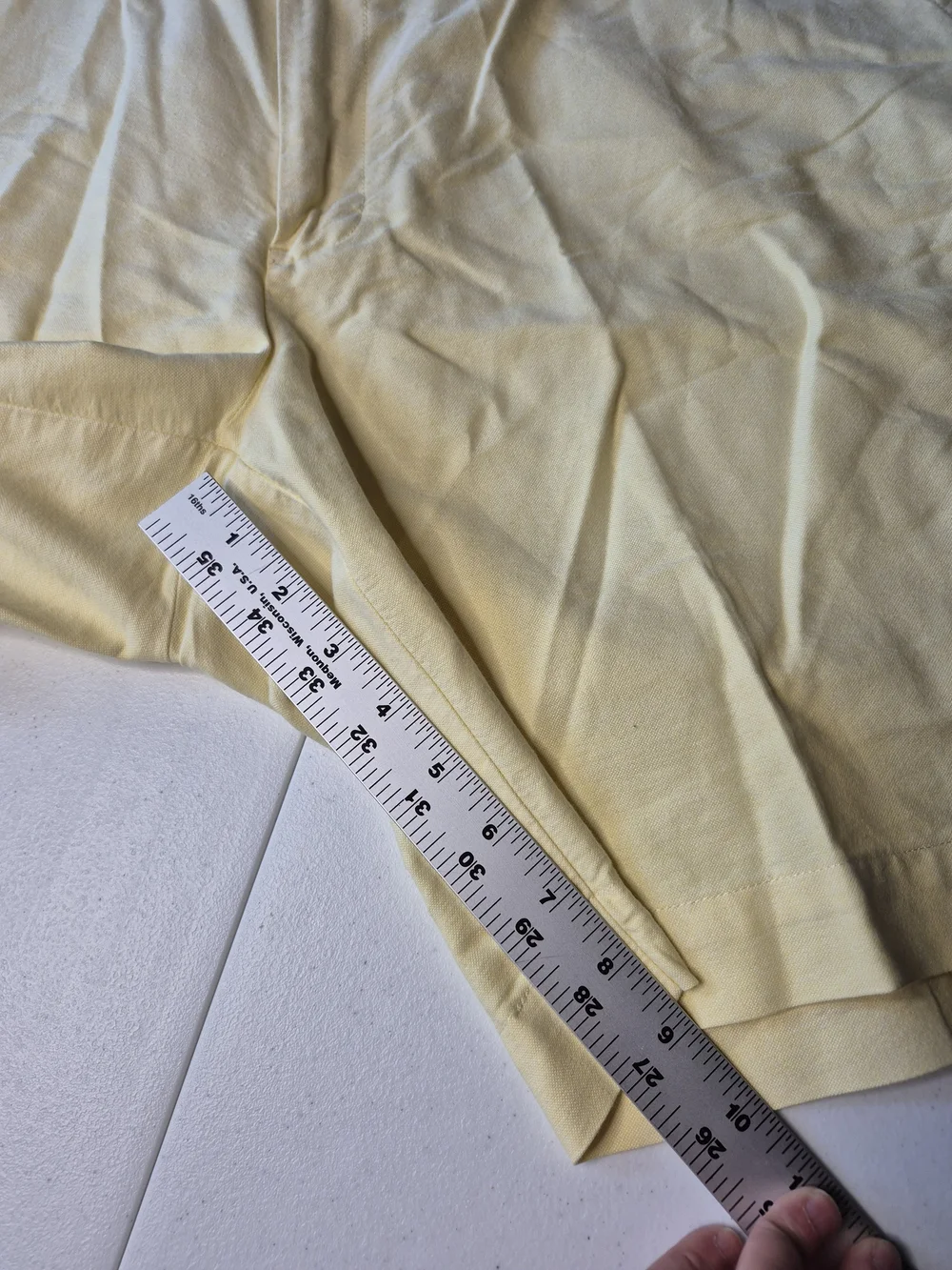 Polo by Ralph Lauren Pale Yellow Flat Front Men's Shorts 4759/4